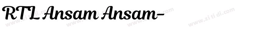 RTL Ansam Ansam字体转换